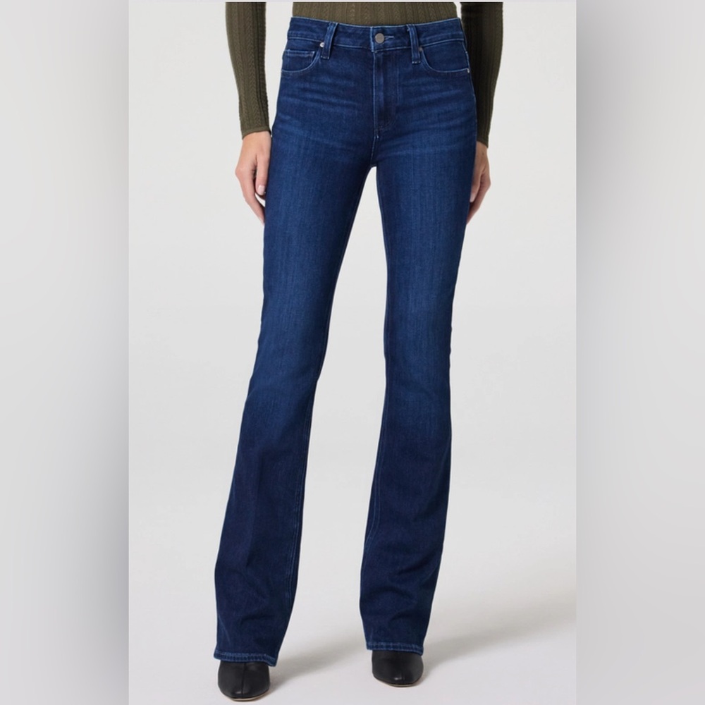 PAIGE Dark Blue Women's Boot Cut Jeans (EUC ) - Picture 5 of 13